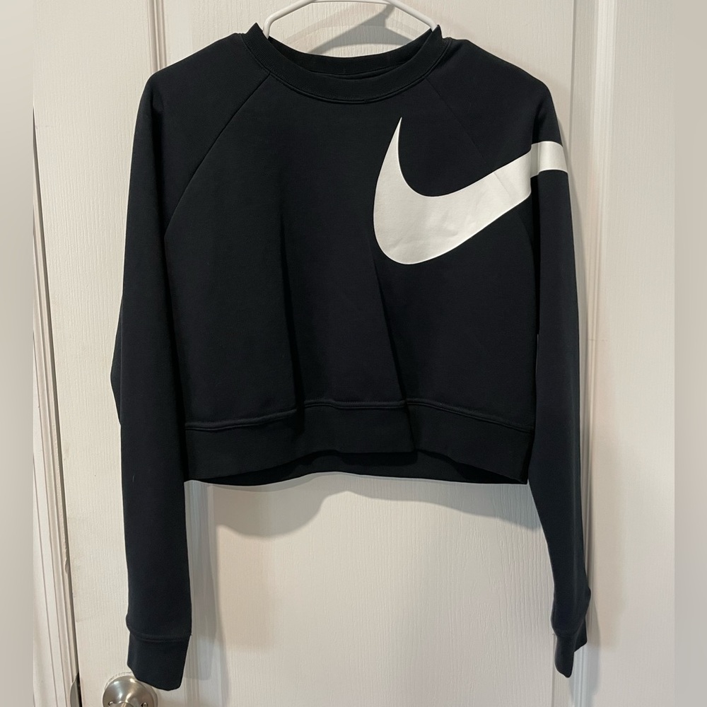 Black Nike Cropped Sweatshirt Size XS
